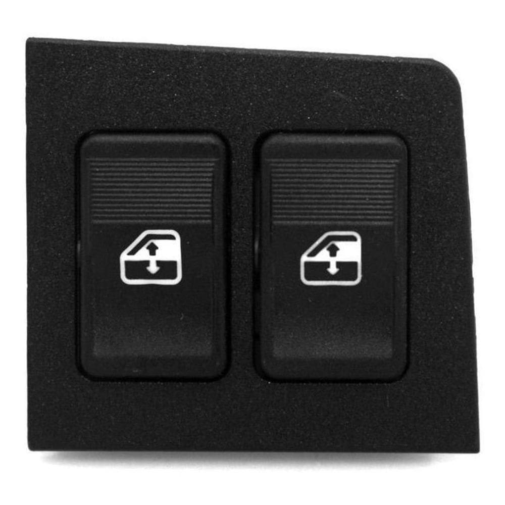 Botão interruptor vidro elétrico duplo uno led âmbar