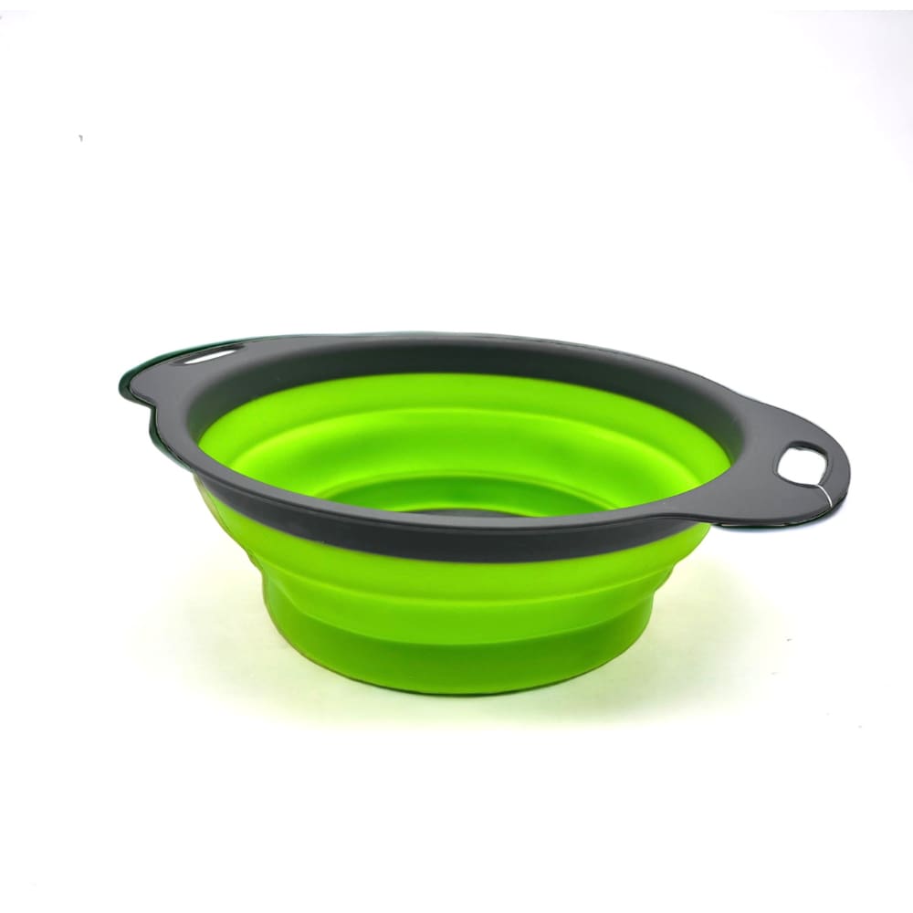 Escorredor Multiuso Alimentos Dobrável Verde - Kit 11 Unidades