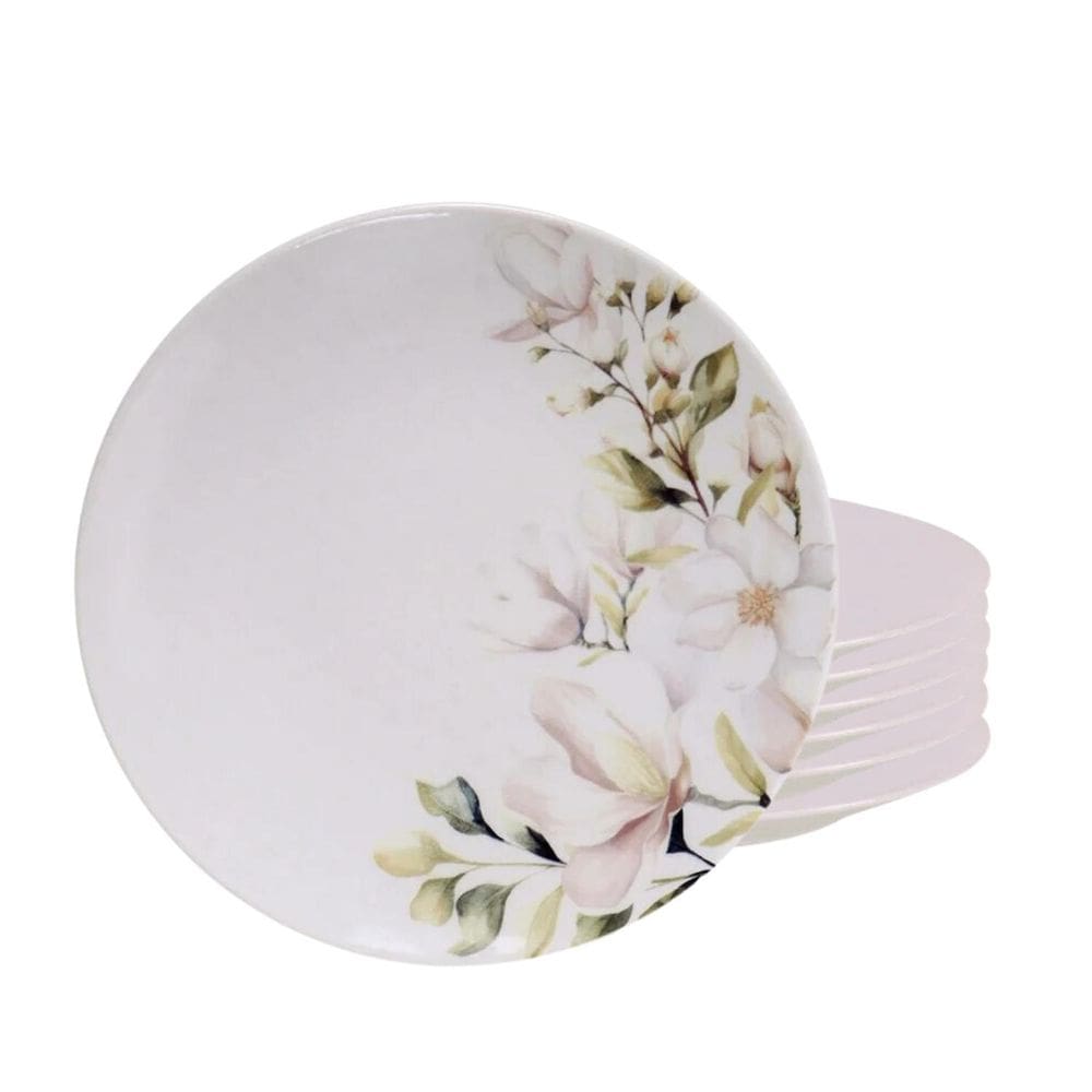 Jogo De Pratos Sobremesa 21Cm Kit 6 Pcs Magnolia Tramontina