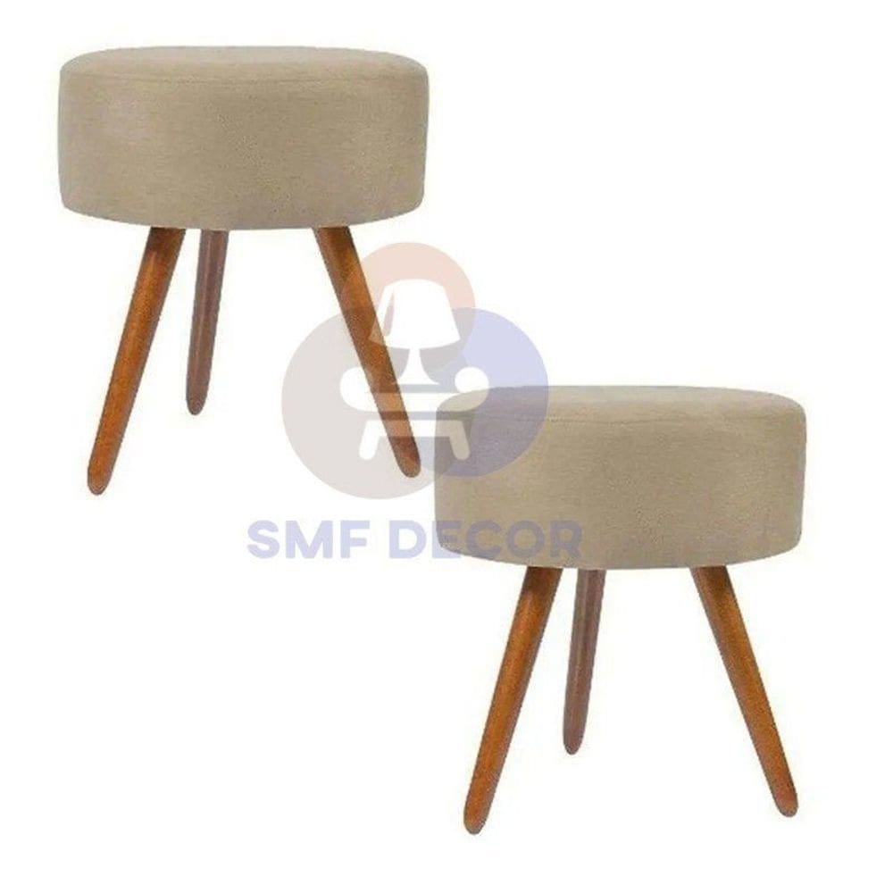 kit 02 Puff Redondo Pés Palito