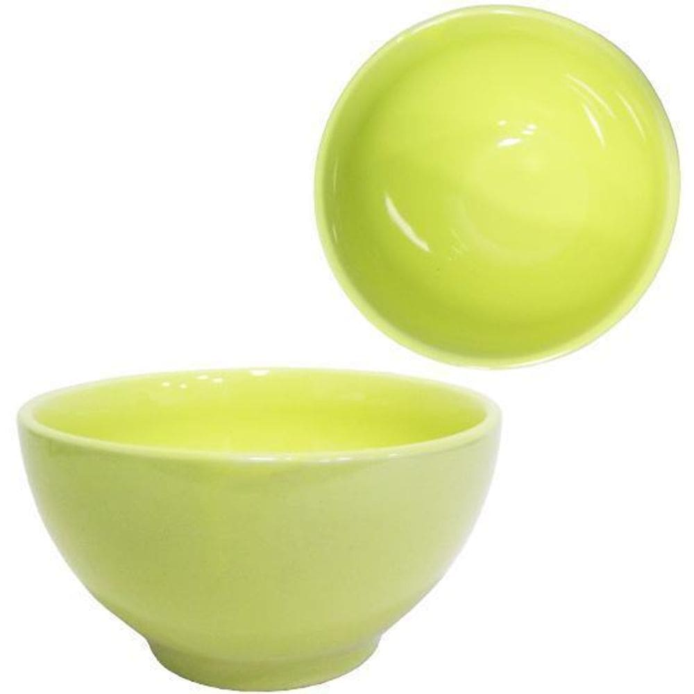 Tigela Cumbuca De Porcelana Bowl Amarelo 500Ml