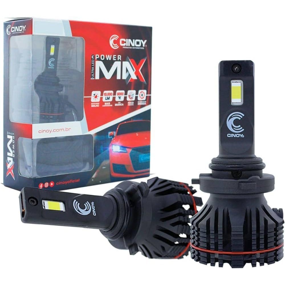 Lampada de led para farol ultraled power max cinoy hb3