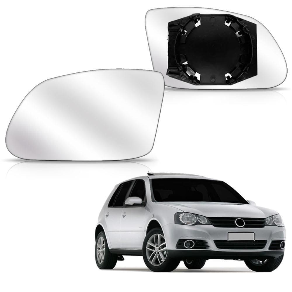 Lente retrovisor golf 2008 a 2017 polo 2010 a 2017 com base