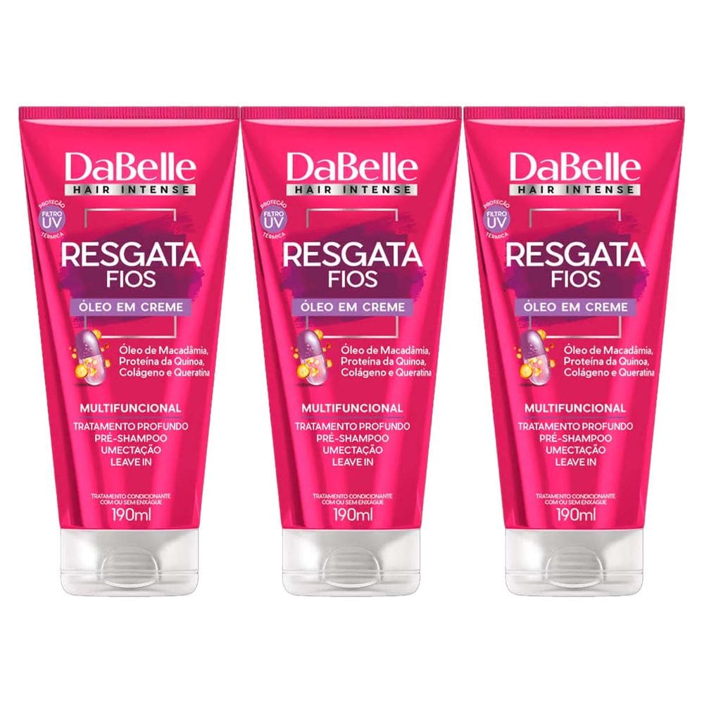Kit 3 und Dabelle Óleo em Creme Resgata 190ml