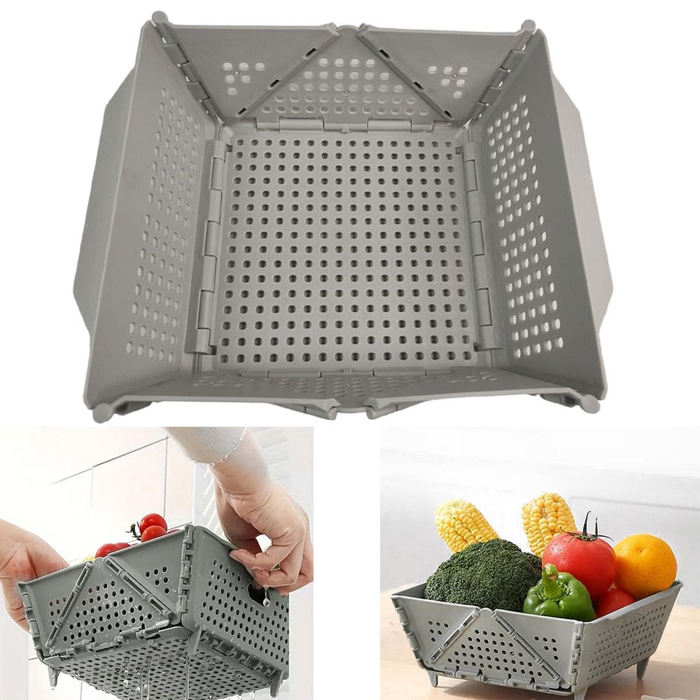 Cesta Secar Frutas Verduras Vegetais Lava Drena Comida Alimentos Organizador Cozinha Copa Pia Porta Objetos