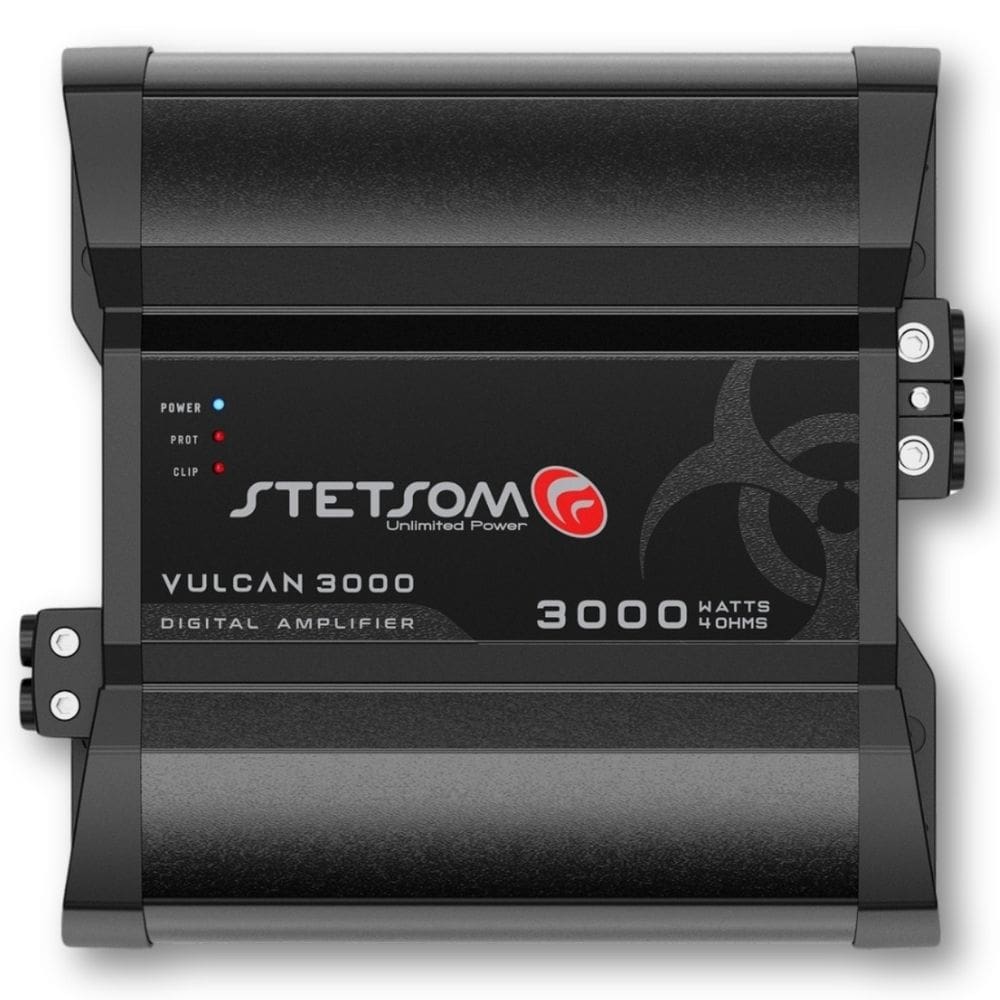 Módulo Amplificador Digital Stetsom Vulcan 3000 Watts Rms 1 Canal - 4 Ohms