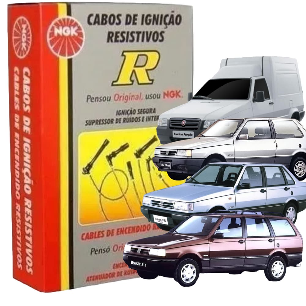 Cabo De Vela Ngk Fiat Fiorino 1.6 Carburado 1993