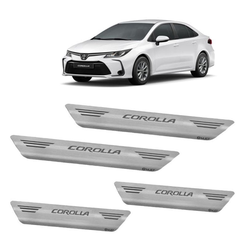 Soleira aço inox escovado porta mult corolla 2020