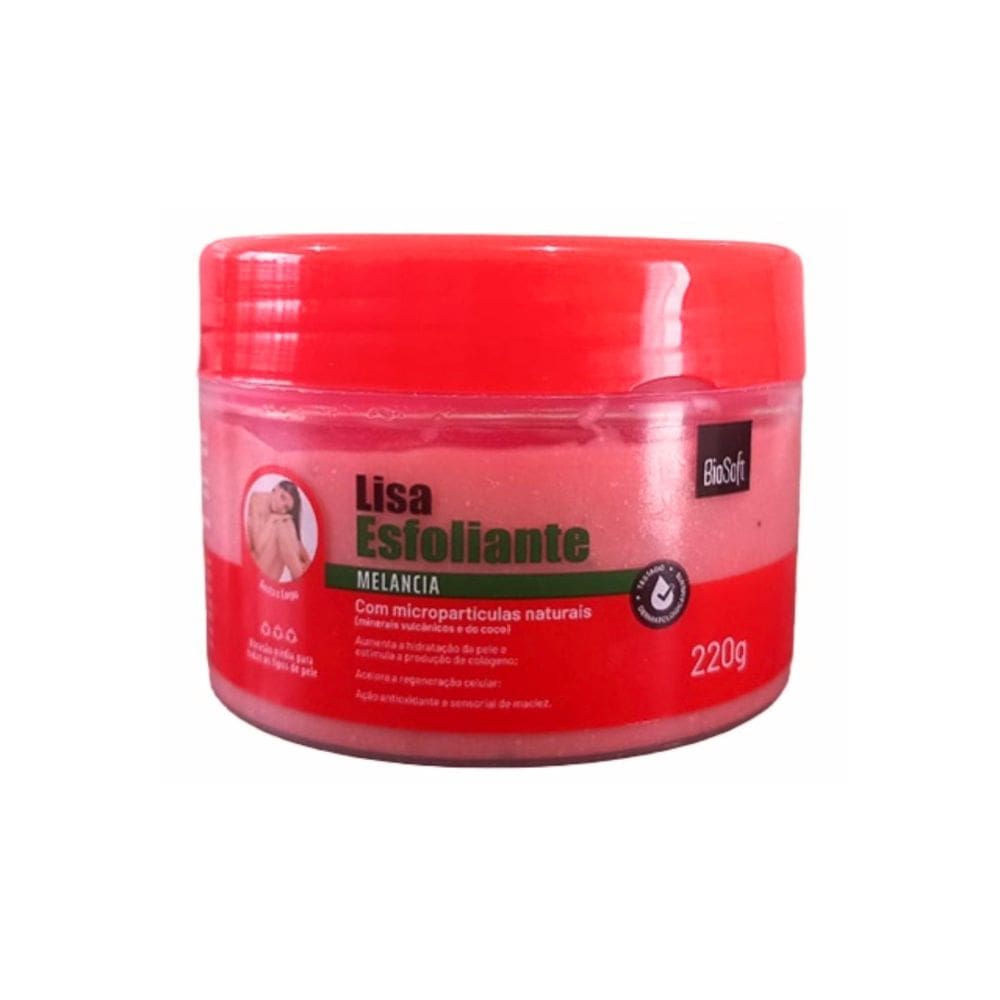 Esfoliante melancia corporal e facial com extrato da fruta