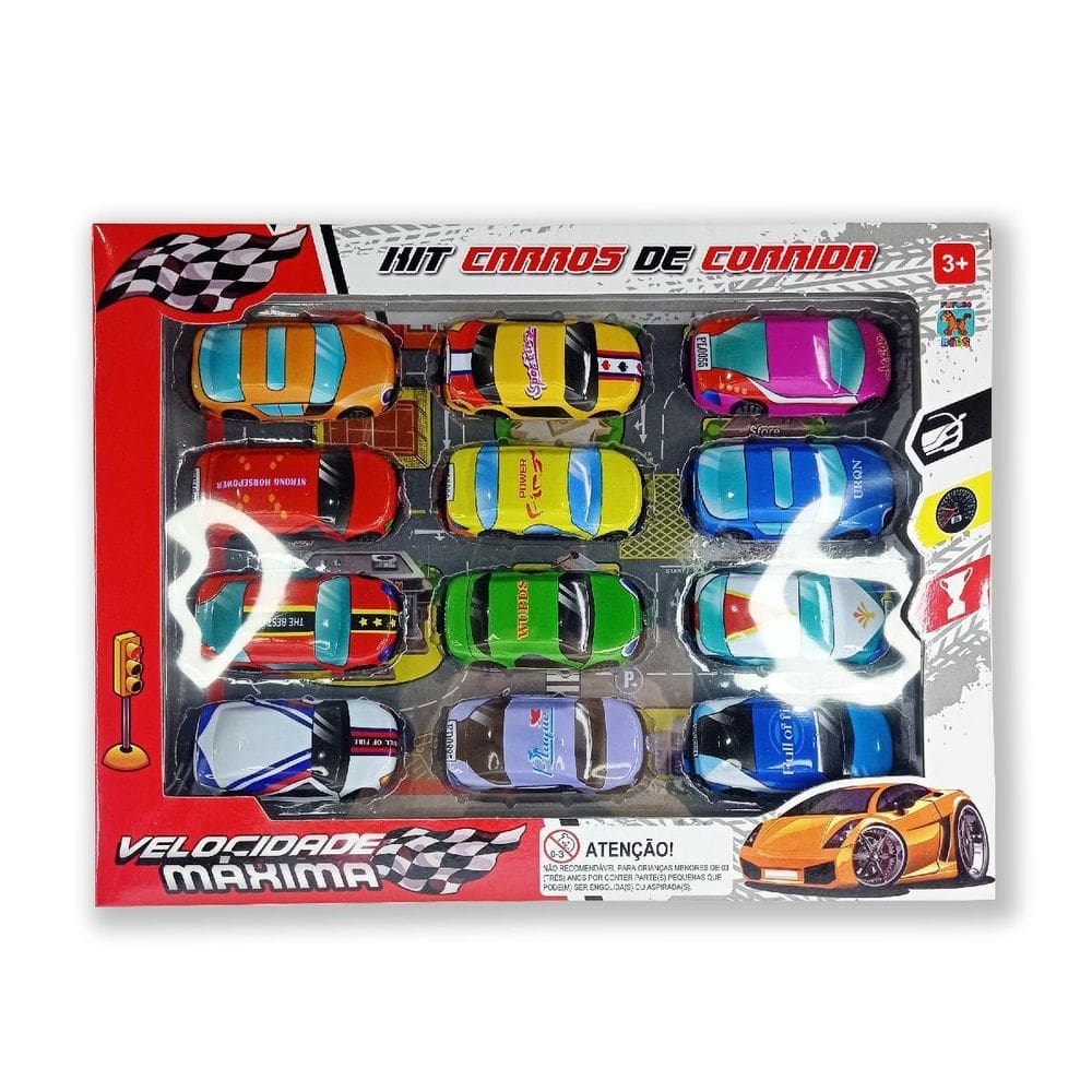 Kit carrinho 12 pçs - futuro