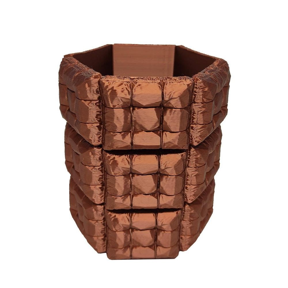 Vaso Soft Sofá Inflado 3D Decoração Plantas Decor Cor Cobre