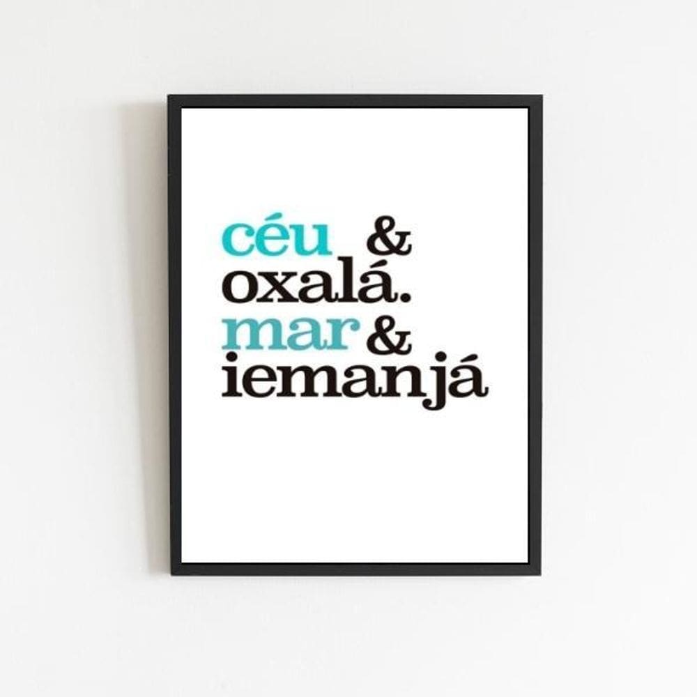 Quadro Oxalá E Iemanjá 24X18Cm