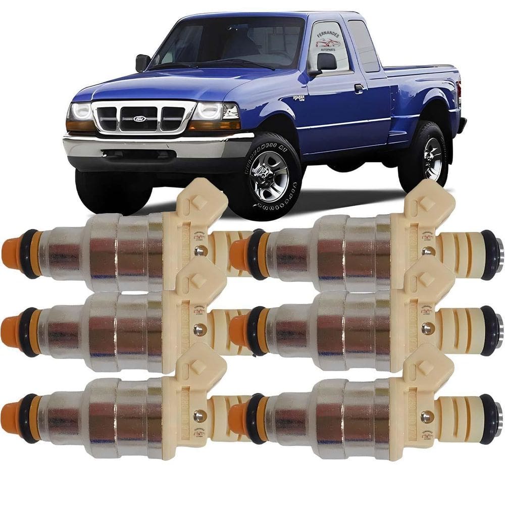 6 jogo bico injetor ford ranger explorer 4.0 v6 0280150972