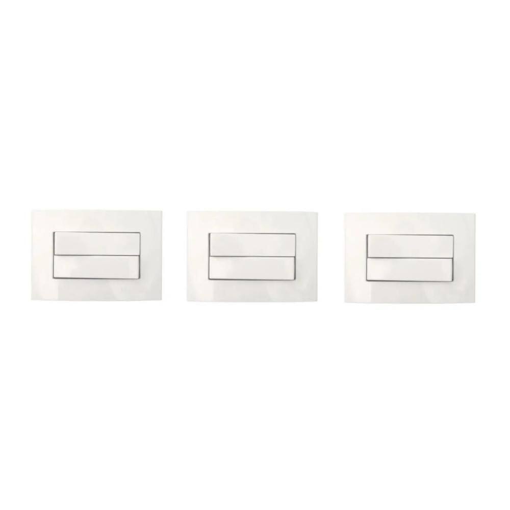 3 pc interruptor duplo móveis margirius branco 10a