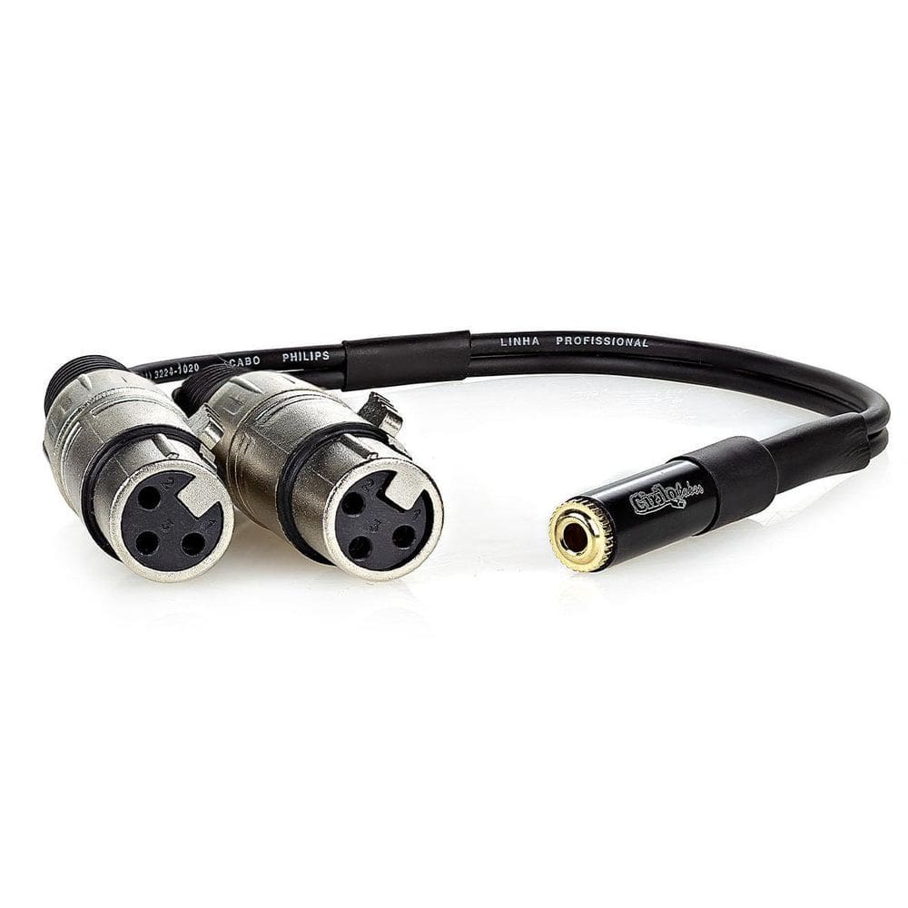 Cabo p2 femea para 2 xlr femea - 2 mt
