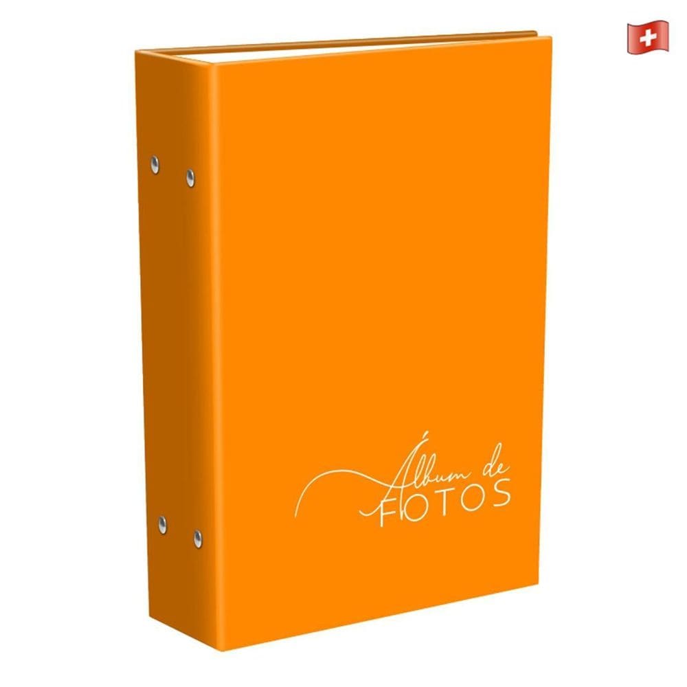 Álbum fotográfico para 500 fotos 10x15 laranja pop jovem