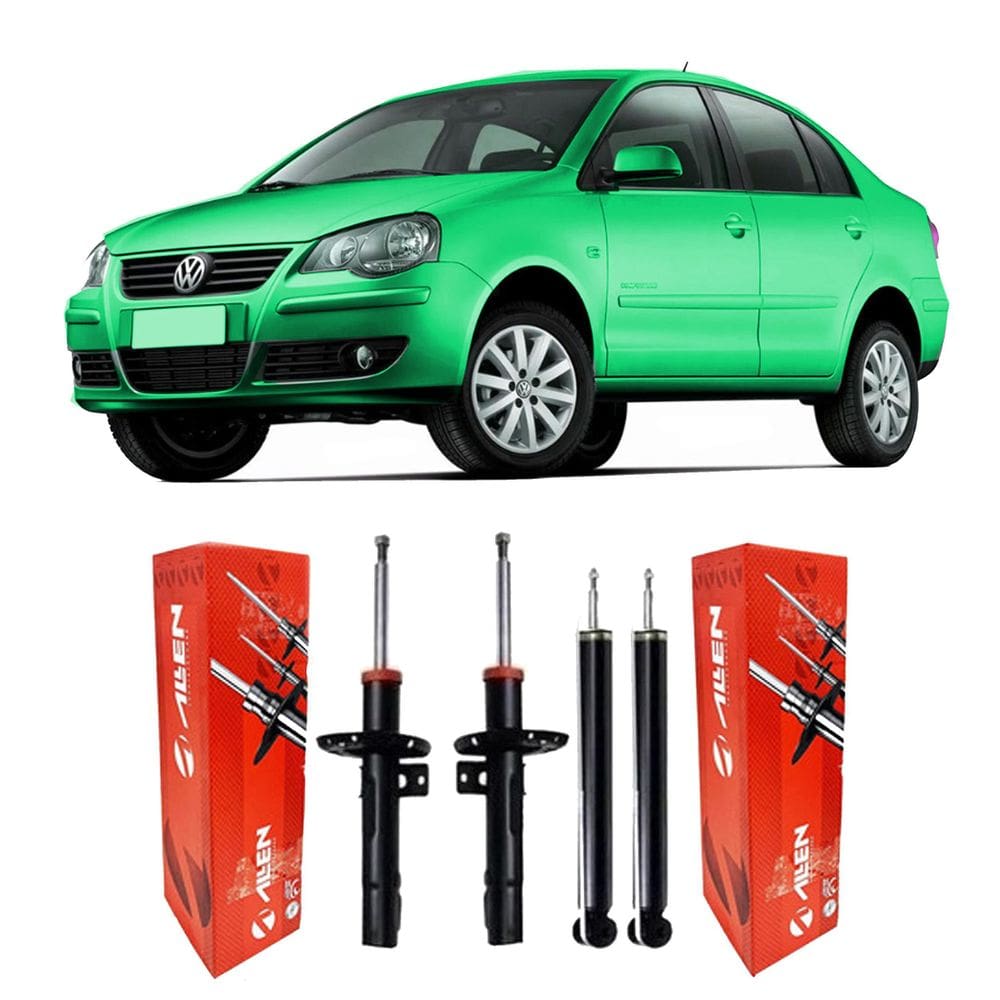 Jogo amortecedor dianteiro traseiro polo sedan 2008 2009 10