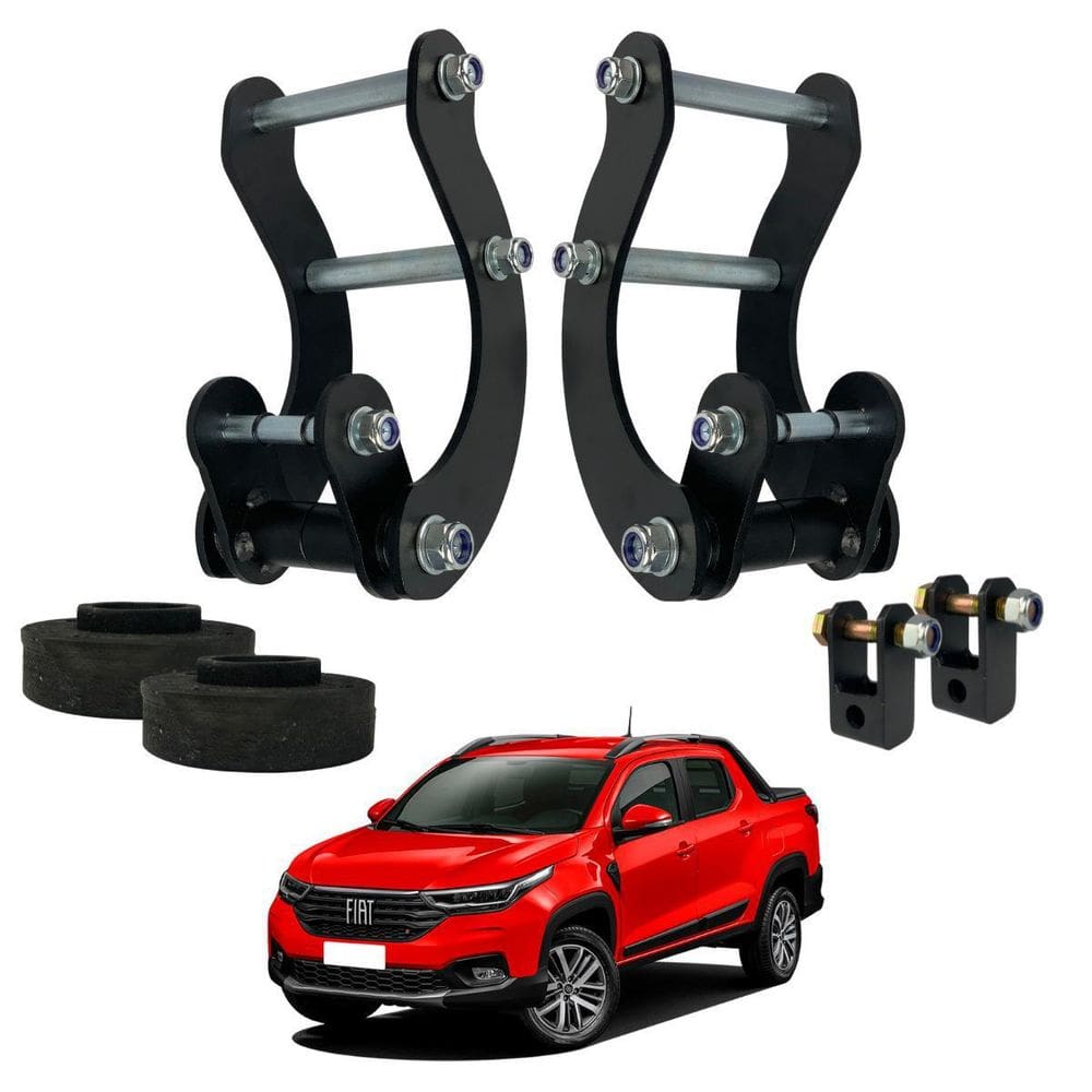 Kit lift alívio de suspensão fiat strada 2021 e 2022