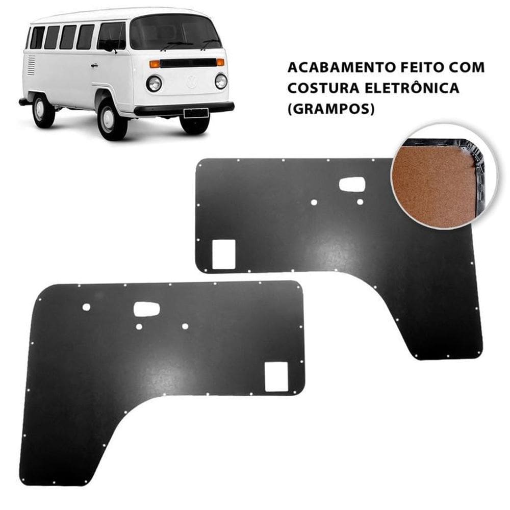 Forro de porta dianteira kombi 98 em diante cinza