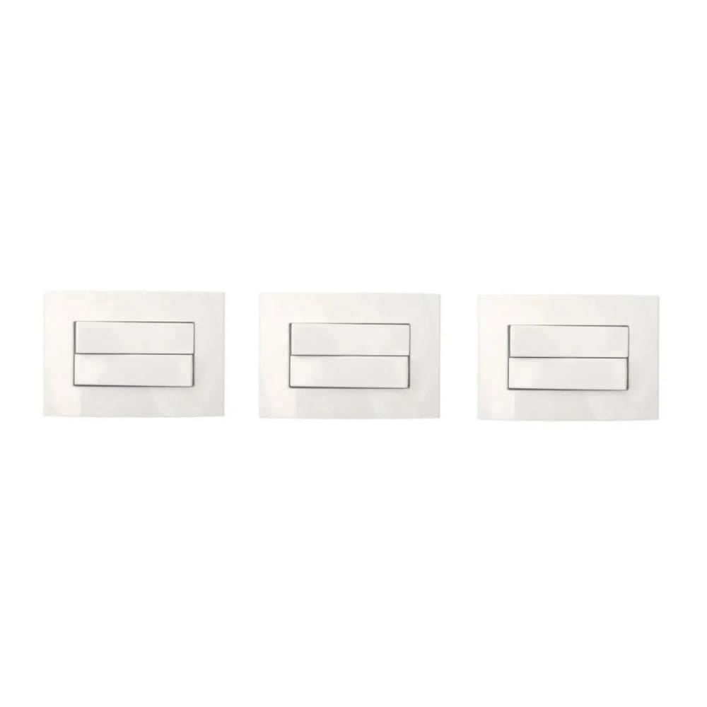 3 pc interruptor duplo móveis margirius branco 10a