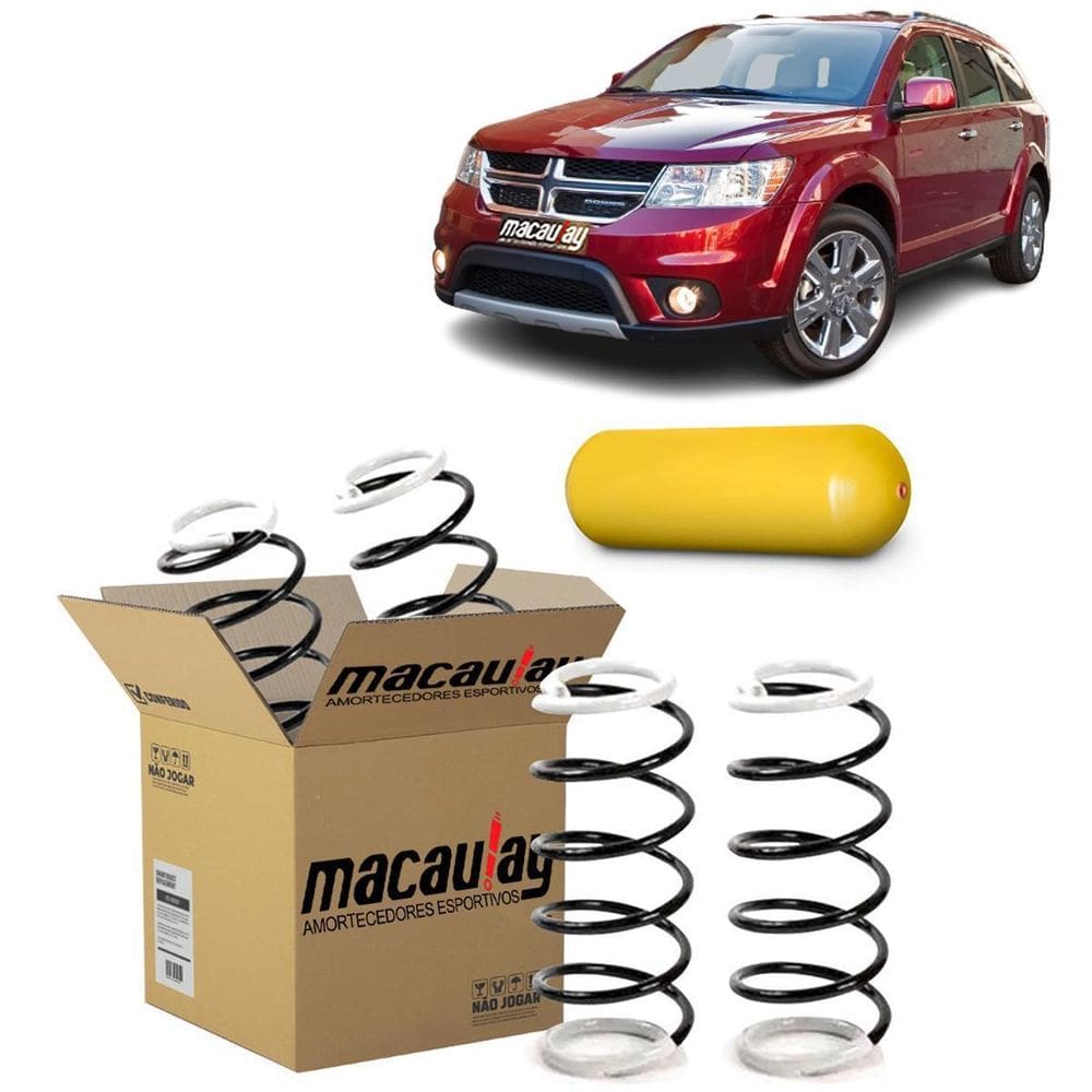 Par de molas gnv traseira dodge journey pos 2011
