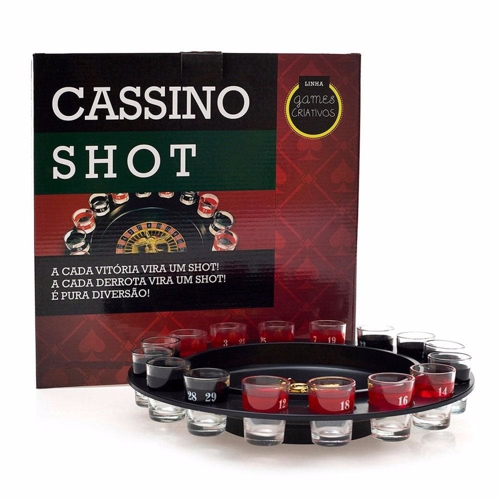 Jogo roleta cassino com 16 copos shot drinks bebidas