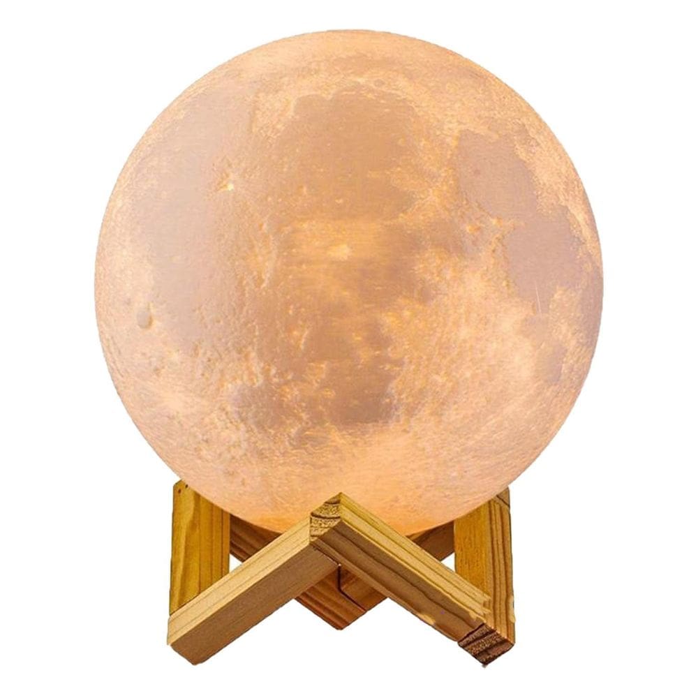 Abajur De Led Luminária Umidificador De Ar 800Ml Lua Cheia