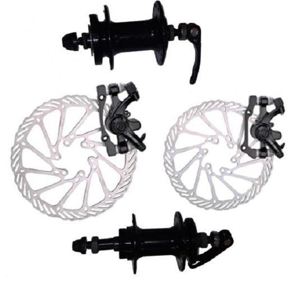 Freio a disco / par de cubo 36f para bicicleta absolute nero