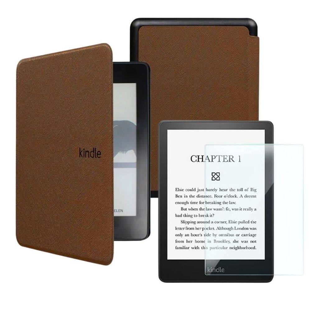 Capa Para Kindle 11 Geração Interior De Camurça + Película