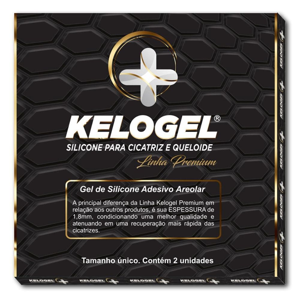 Kit 22 - 1 Par Areolar + 2 Fita 70Cm Kelogel Premium 1.8Mm