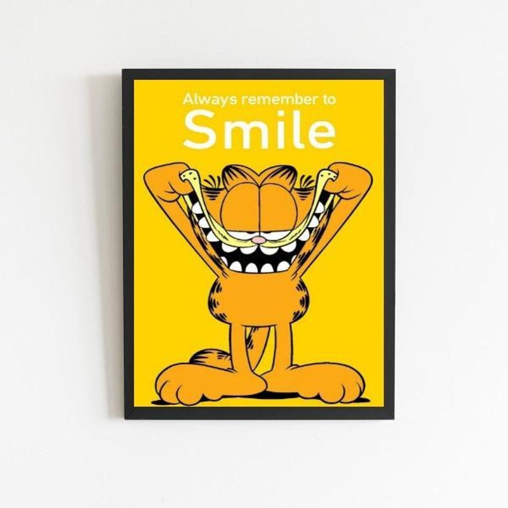Quadro Always Remember To Smile 24X18Cm - Com Vidro