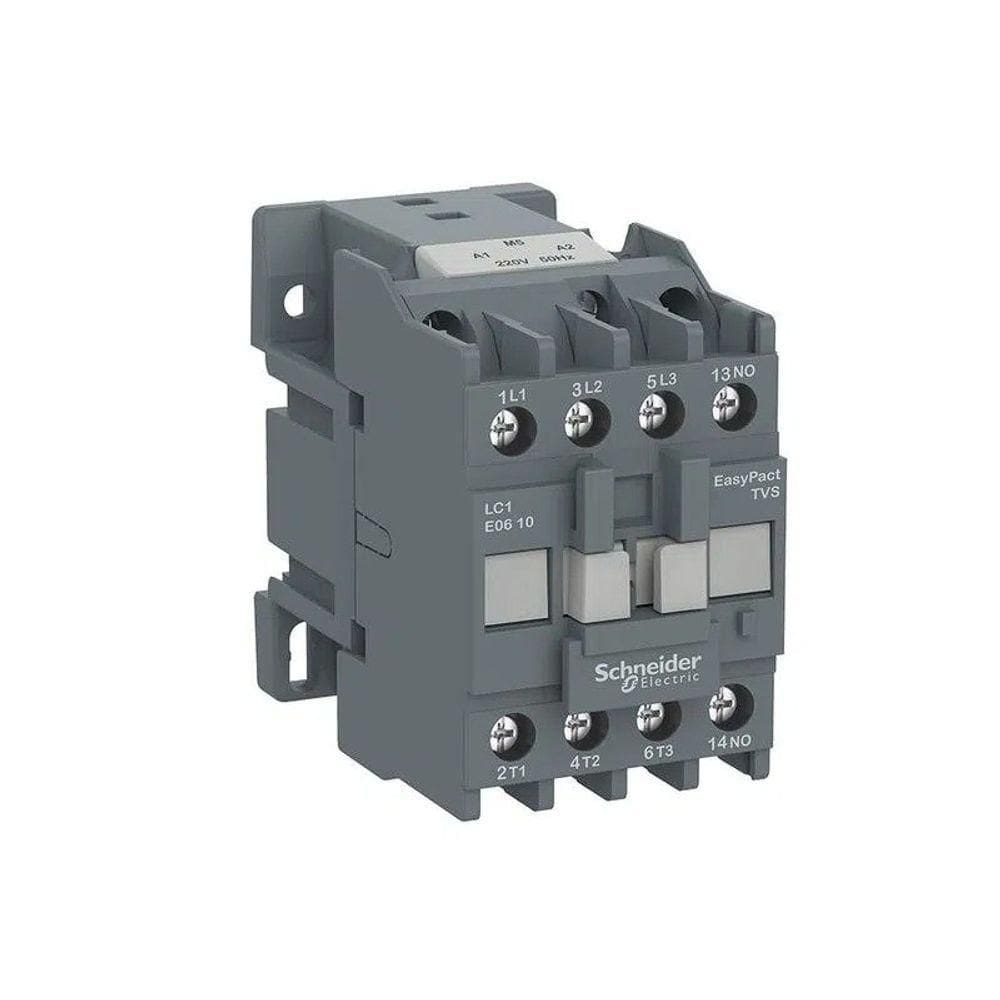 Contator Tripolar Tesys 12a 1na 220vca Lc1e1210m7 12a 1na 220v