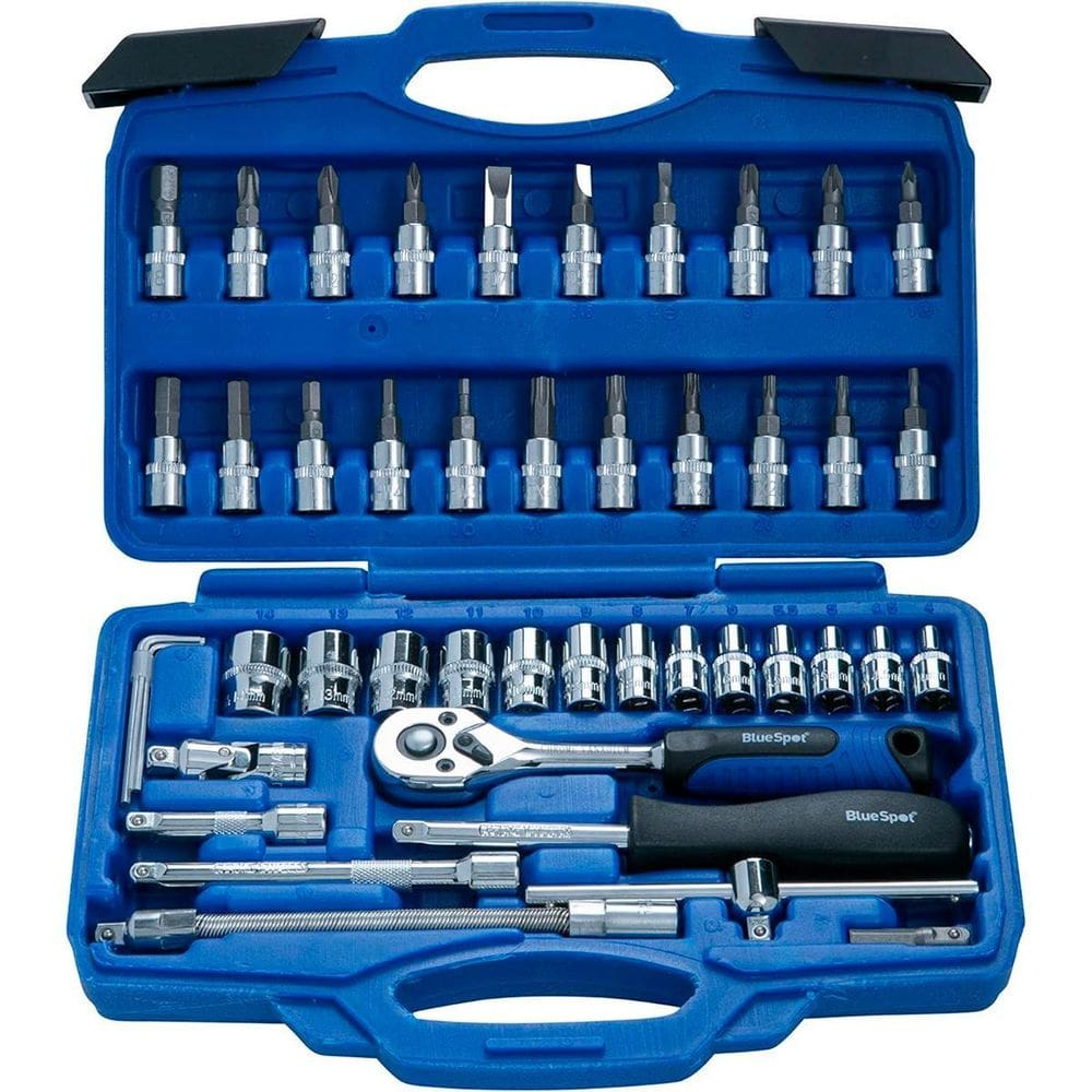 Kit jogo ferramenta soquete aço maleta completa profissional