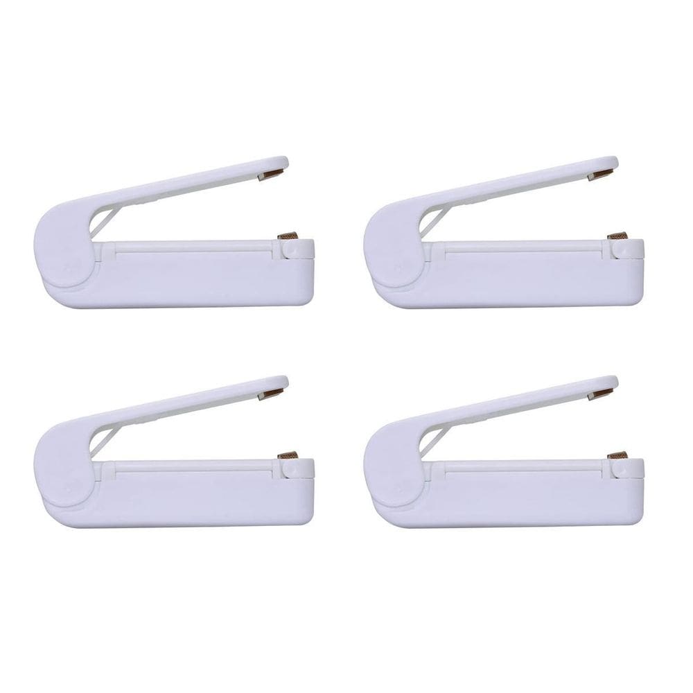 Kit 4 mini seladoras lacradora portátil embalagens plásticos