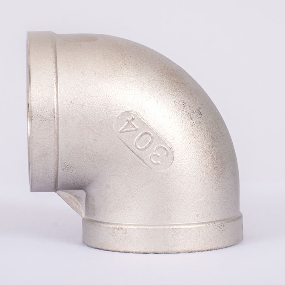 COTOVELO 90º INOX 304 150LBS ROSCA (BSP) IMP. - 2 (60.30mm)