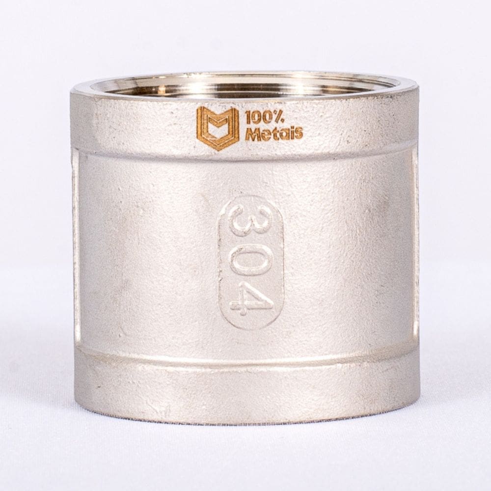 LUVA INOX 304 ROSCA (BSP) IMP. - 1 (33.70mm)