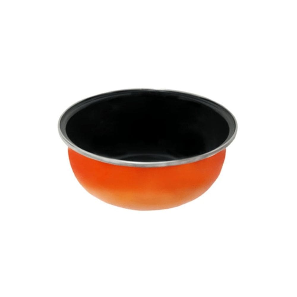 Tigela Bojuda 22 Esmaltada Laranja - 3000 ml - Ewel