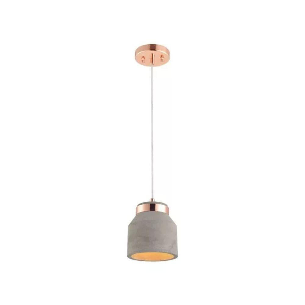 Lustre Pendente Avant Stove Cimento M 130mm Cobre Brilho