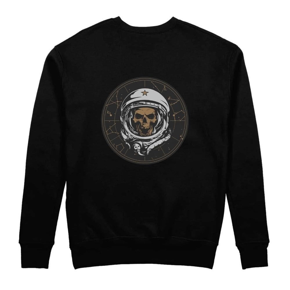 Casaco de Frio Flanelado Masculino Moletom Estampado Astronauta Caveira Confortavel Moda Inverno