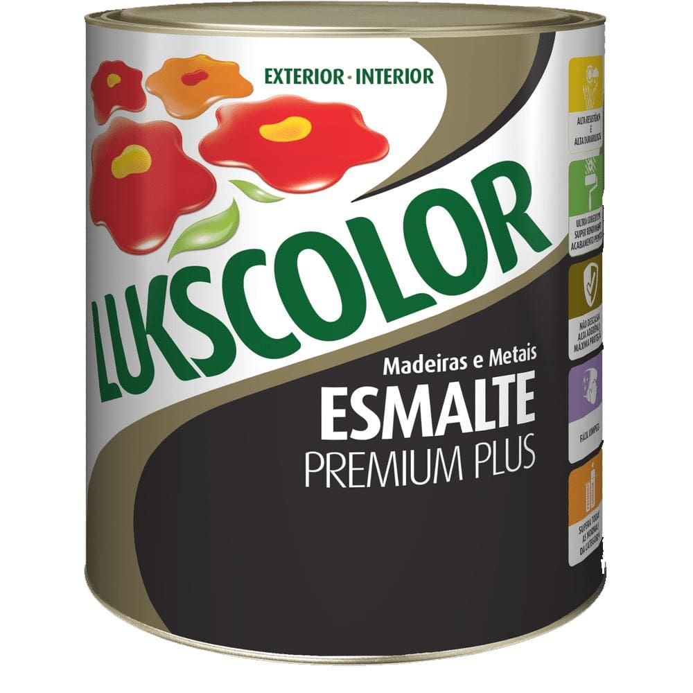 Tinta Esmalte Sint Lukscolor Marrom 900ml