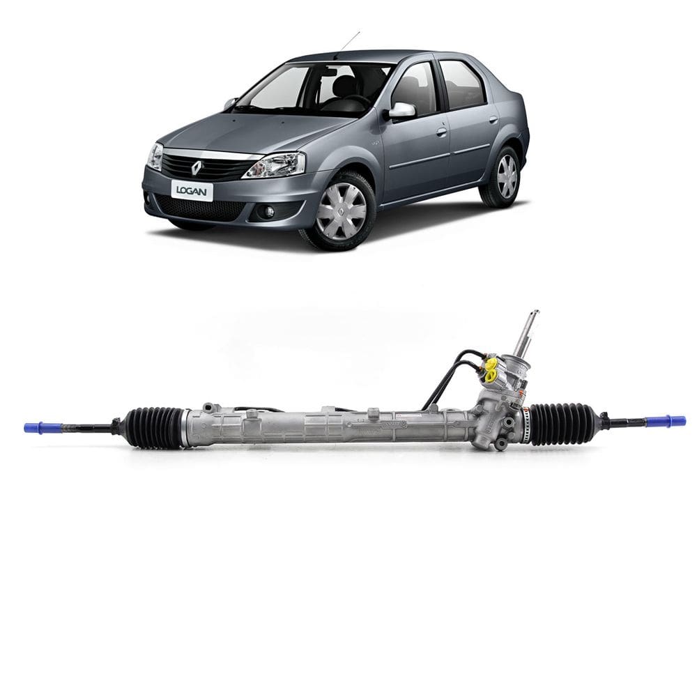 Caixa Direção Hidráulica Remanufaturada Renault Sandero Logan 2007 até 2013 - Com Rosca