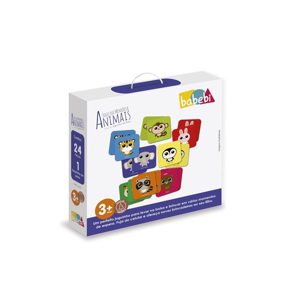 Jogo da Memória Animais (joguinho de bolsa)