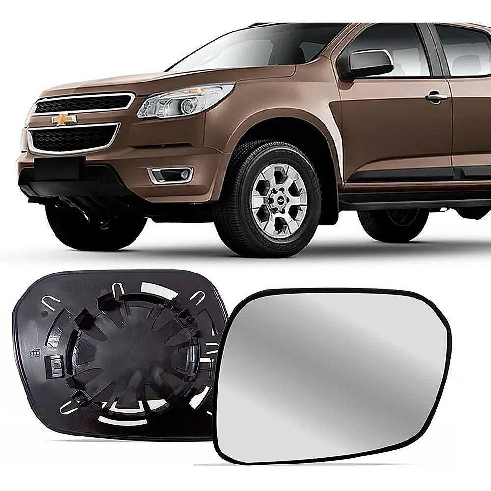 Lente retrovisor c/base s10 2012/2020 esquerdo metagal
