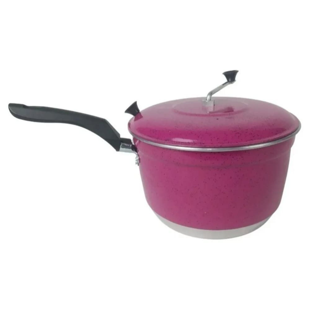 Panela Pipoqueira Rosa Pink Em Alumínio 4 Litros