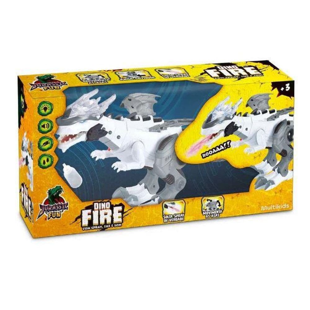 Boneco - Jurassic Fun Dino Fire Com Spray, Luz e Som MULTIKIDS