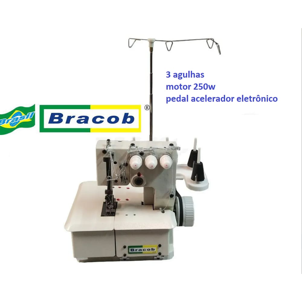 Máquina De Costura Galoneira Semi Bracob 3 Ag- Portatil