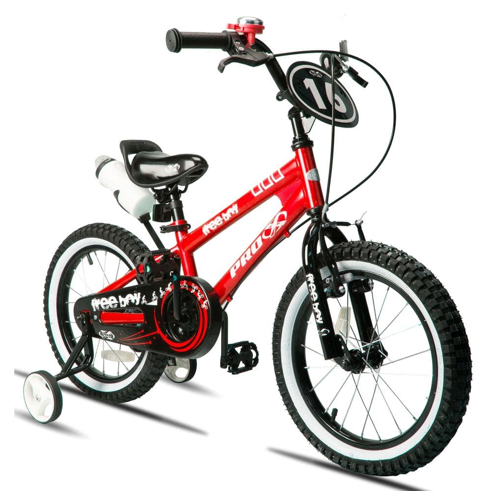 Bicicleta Aro 16 Freeboy Pro-X Infantil com Rodinha Squeeze e Buzina Meninos
