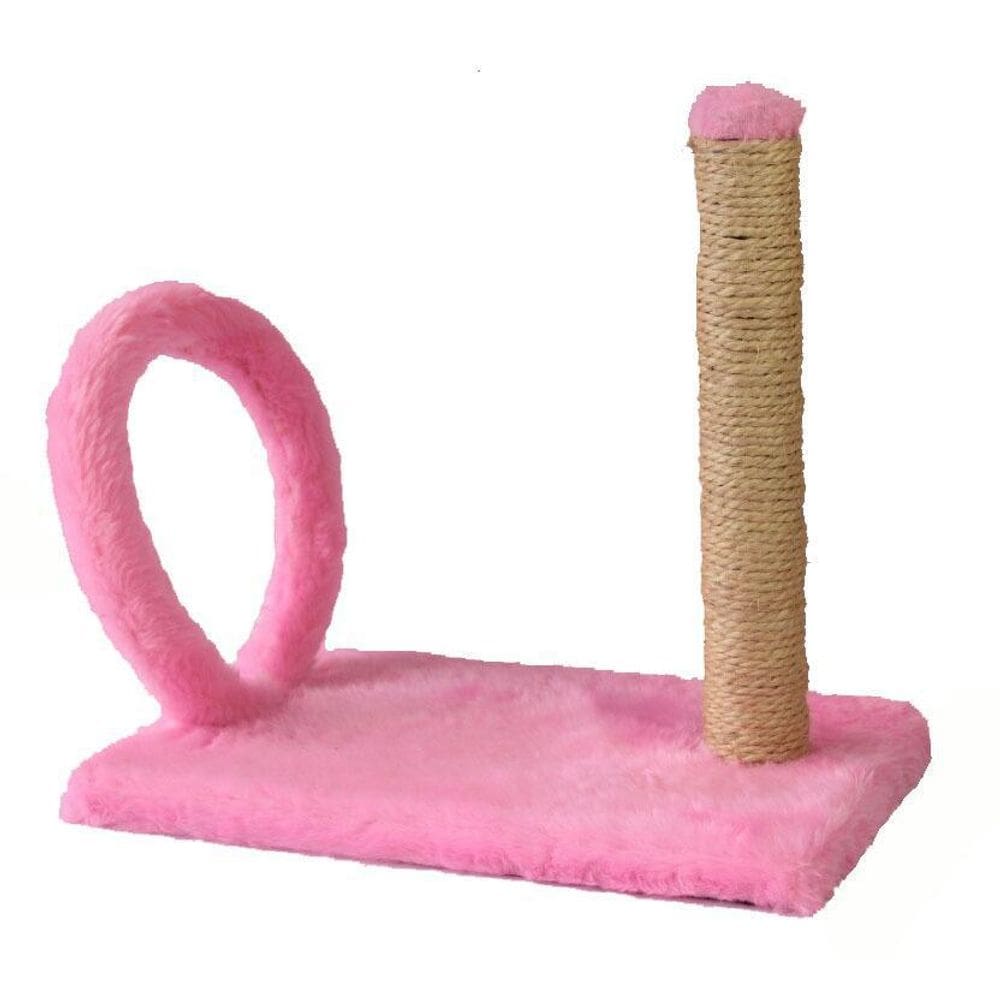 Arranhador com arco rosa bebê