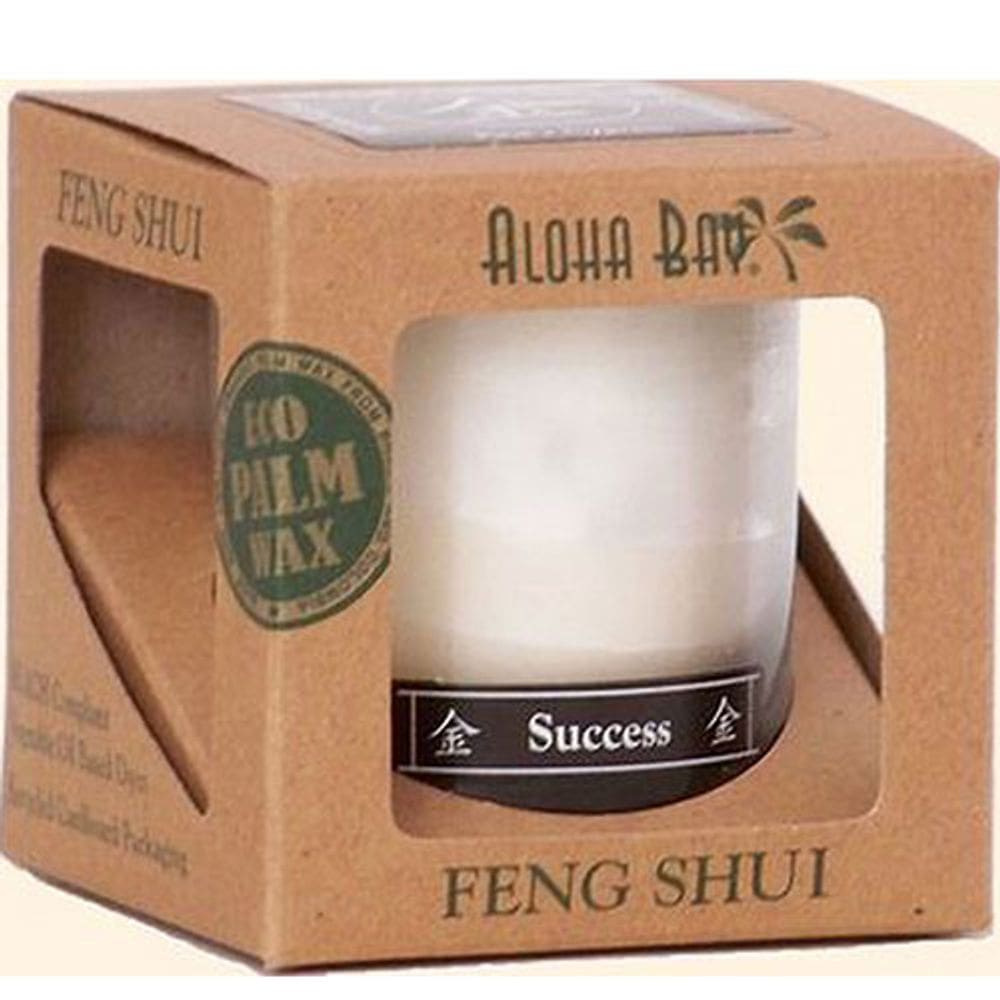 Feng Shui Candle Jar Metal Sucesso 2.5 oz por Aloha Bay