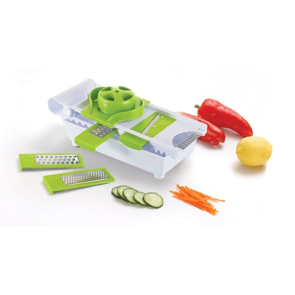 Cortador fatiador e ralador de legumes mandoline multifunção